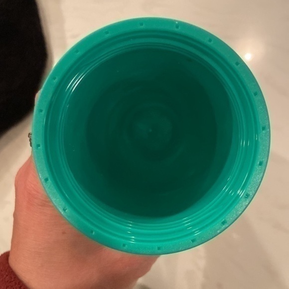 Lot of 2 Starbucks Green and Green and Gold Foil Tumbler - Picture 3 of 9